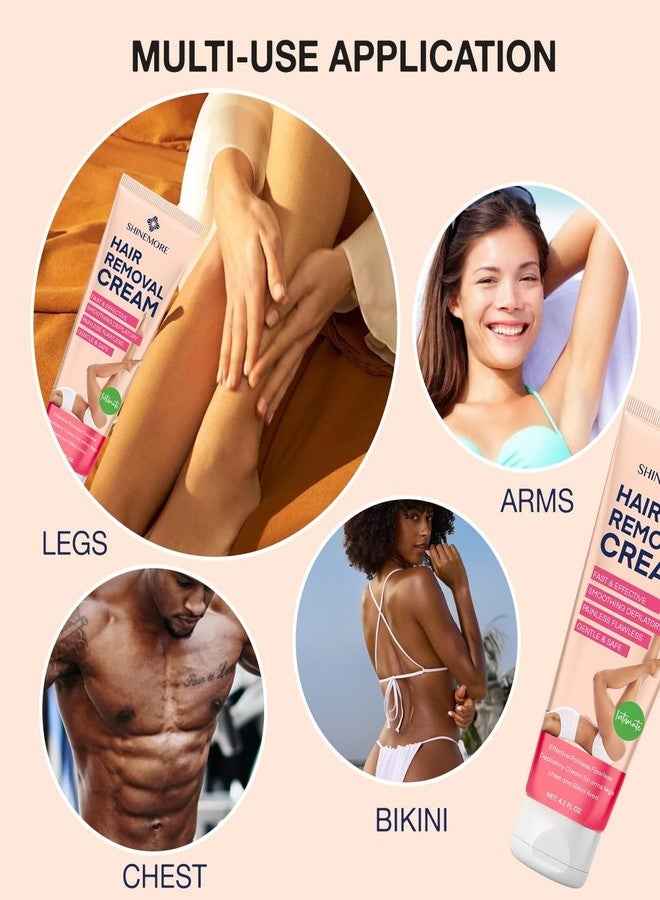 ShineMore Intimate Hair Removal Cream for Women: Effective Painless Flawless Depilatory Cream for arms legs chest and Pubic Area - Suitable for All Skin Types 120ml - Image 4