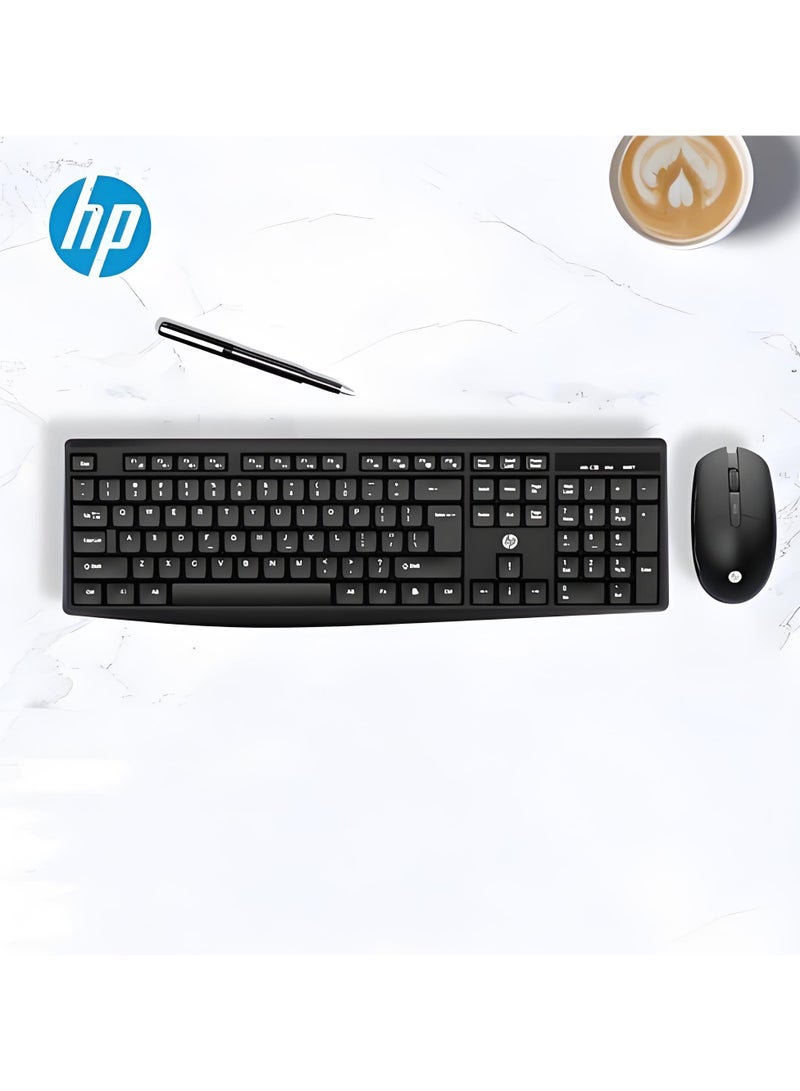 HP CS10L 2.4GHz Wireless Keyboard & Mouse Combo, Reliable Wireless Connection, Quiet Keys, Ergonomic Design for Business & Home Black - Image 4