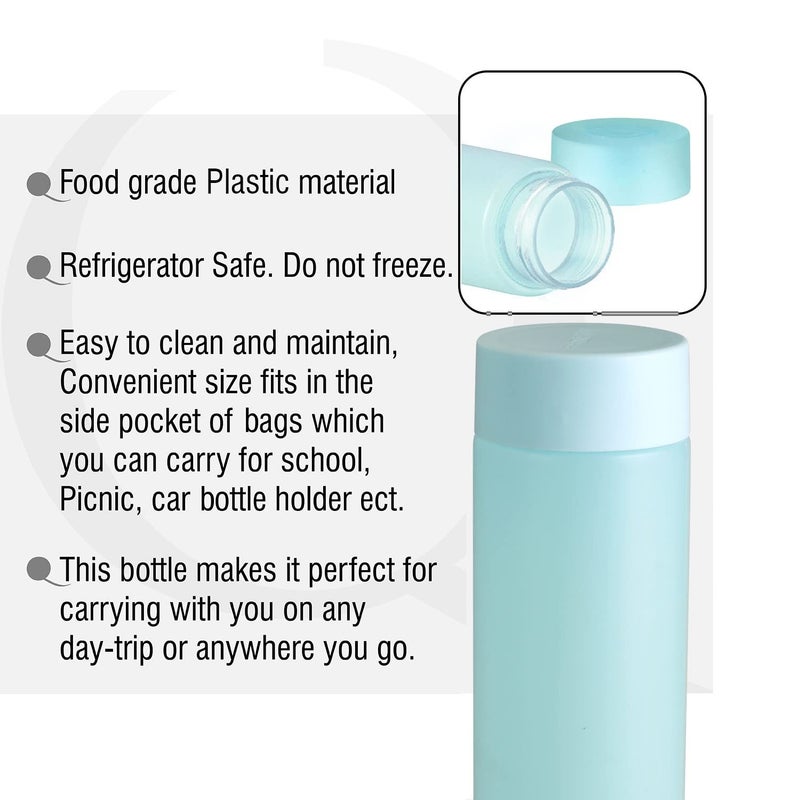 Roy Enterprise Frosty Unbreakable Water Bottle 1 Litre Set Of 6 Plastic Water Bottle Office Bottle Gym Bottle Home Kitchen Round Multicolor - Image 4