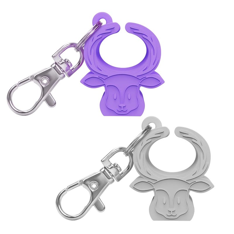 MORLIKE LIVING MORLIKE LIVING Silicone Buckle Release Tool Unbuckle Assistant Easy Buckle Release Aid for Parents and Caregivers to Unbuckle PurpleGrey