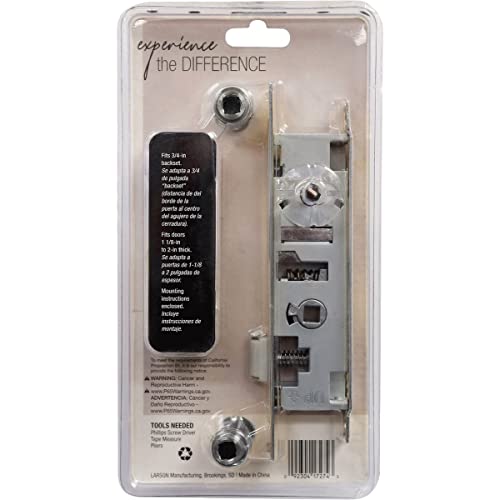 Larson Certified Storm Door Revere Mortise Brass Handle Set, Storm Door Handle Replacement with Keyed Deadbolt - Image 4