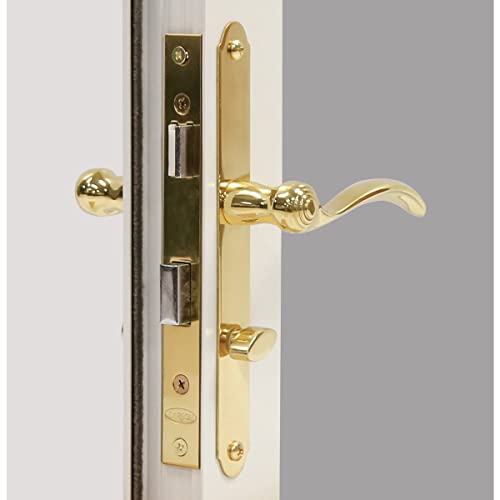 Larson Certified Storm Door Revere Mortise Brass Handle Set, Storm Door Handle Replacement with Keyed Deadbolt - Image 2
