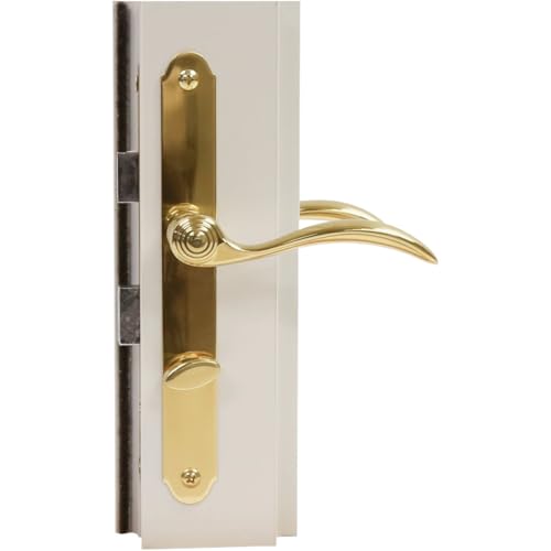 Larson Certified Storm Door Revere Mortise Brass Handle Set, Storm Door Handle Replacement with Keyed Deadbolt - Image 5
