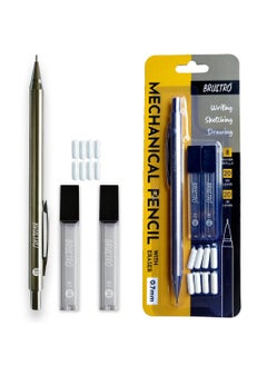 BRUSTRO Mechanical Pencil Set | HB-20 leads, 2B-20 leads,Spare eraser 8 units|Tip size 0.7 mm | Ideal for Students,Adults, Home, School, Office, Stationery Use |Writing, Sketching, Drawing,Mandala Art - pzsku/Z358CC51C6256B168CBE9Z/45/_/1740208260/c63c75e6-3b12-436b-8817-7da98a1eb40f