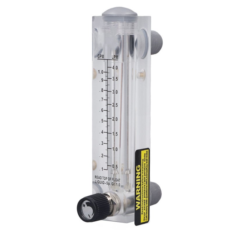 Liquid Flowmeter: 0.1‑1GPM Range, 4% High Accuracy, Clear Acrylic Panel Flowmeter - Acid Alkali Resistant, Easy Read Liquid Flow Measurement for Liquid Control & Industrial Work - Image 3