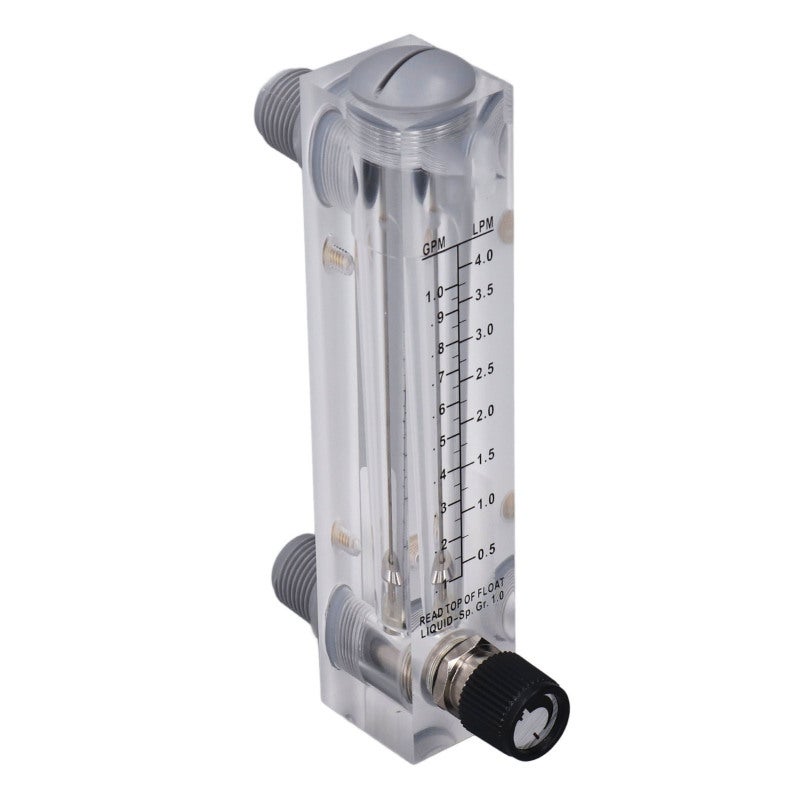 Liquid Flowmeter: 0.1‑1GPM Range, 4% High Accuracy, Clear Acrylic Panel Flowmeter - Acid Alkali Resistant, Easy Read Liquid Flow Measurement for Liquid Control & Industrial Work - Image 5