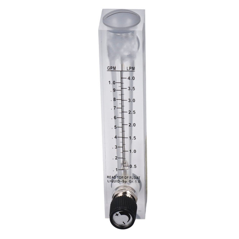 Liquid Flowmeter: 0.1‑1GPM Range, 4% High Accuracy, Clear Acrylic Panel Flowmeter - Acid Alkali Resistant, Easy Read Liquid Flow Measurement for Liquid Control & Industrial Work - Image 4