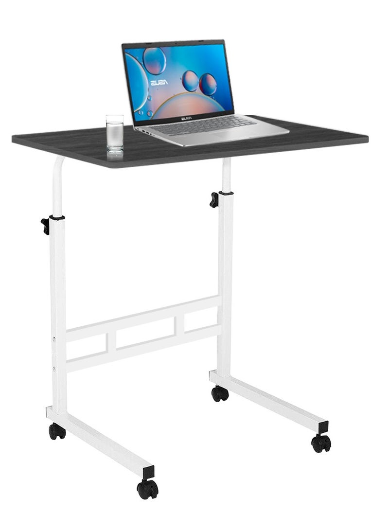DubaiGallery Mobile Computer Desk Study Table Laptop Desk Stand Shelf Bedside Table Laptop Adjustable Desk PC Bed Table Home Room Furniture  - Image 2