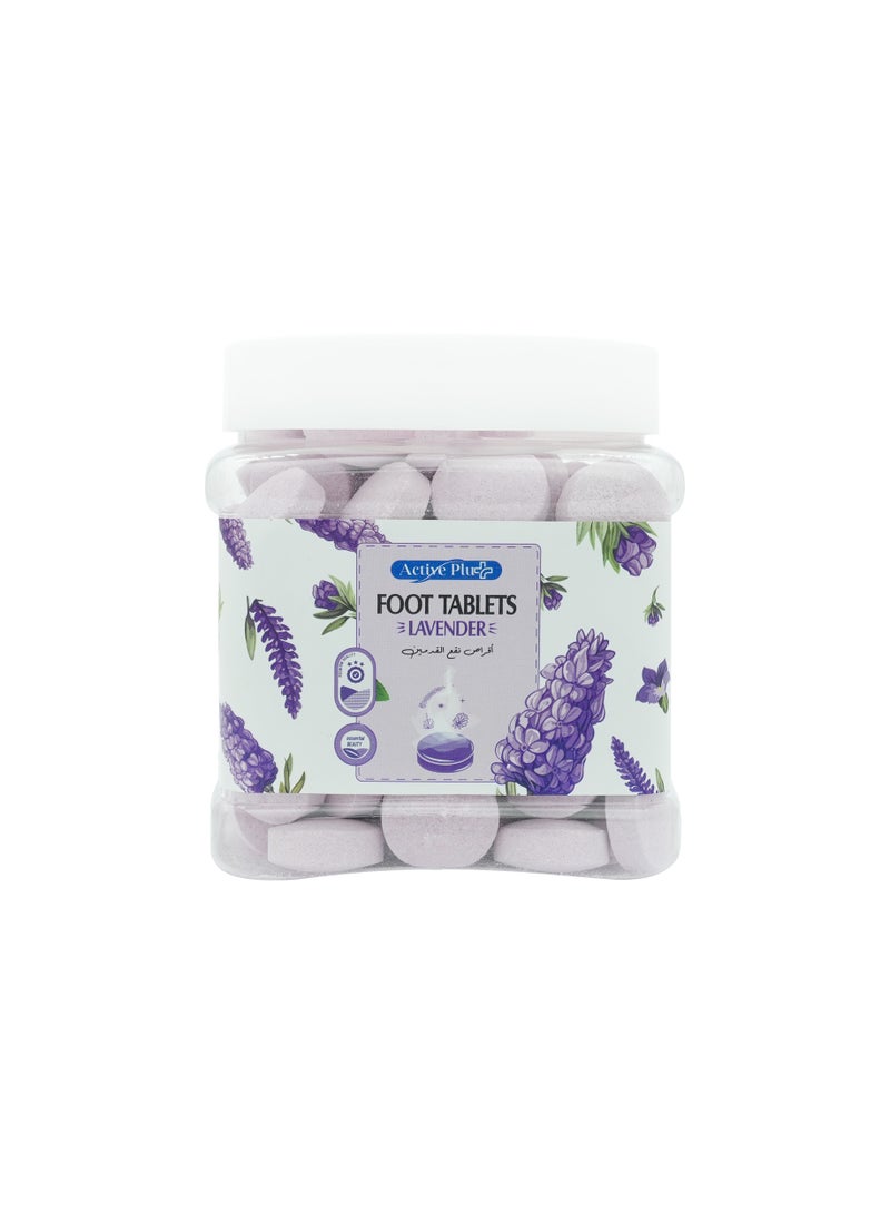 ACTIVE PLU+ Lavender Scent Foot Tablets, 105pcs | Pedicure Tablets - Foot Soaks