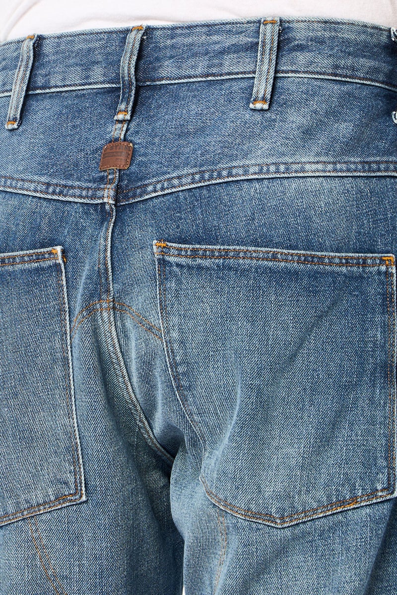 G-Star RAW جينز رجالي مريح بقصة واسعة، مغسول بدون تمدد، أزرق - Image 3