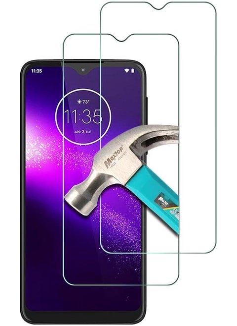 2 Pack, Compatible With Motorola One Macro Screen Protector, Tempered Glass For Motorola One Macro, 9H Scratch Resistant, Bubble Free, Easy To Install