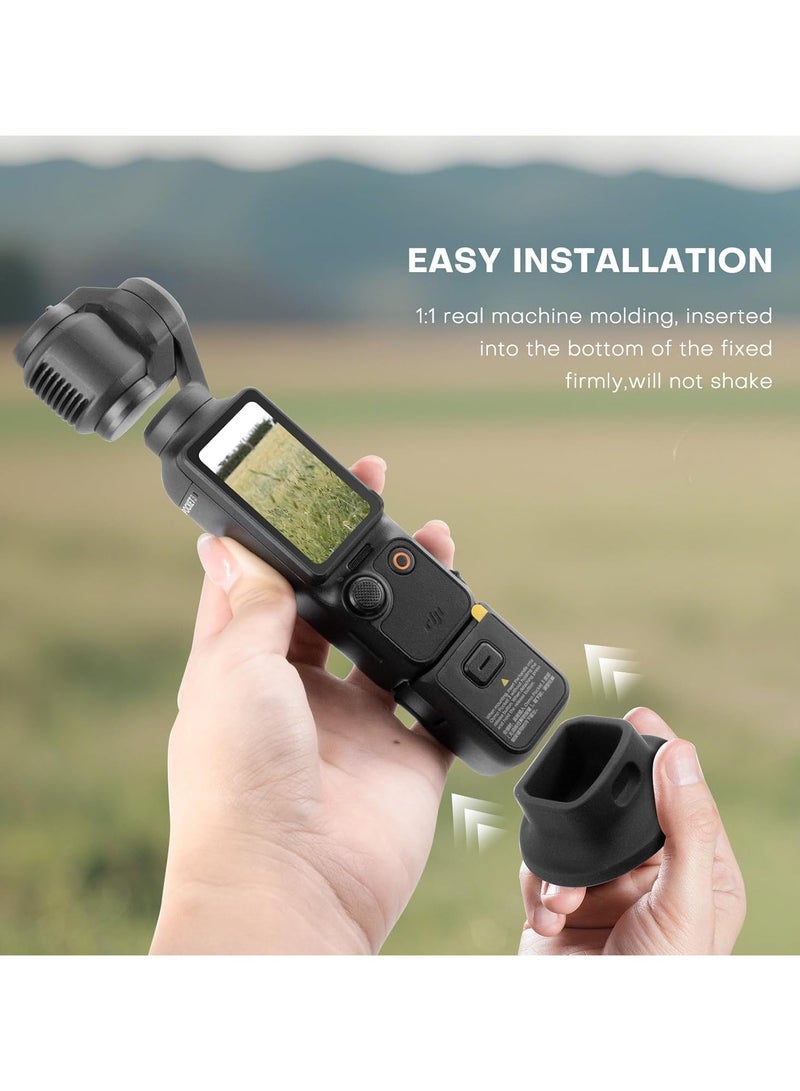 Camera Mount Stand Base for DJI Osmo Pocket 3,Non-Slip Stable Desktop Mount,Silicone Base Gimbal Support Adapter Stabilizer for Osmo Pocket 3 Action Camera Accessories  - Image 5