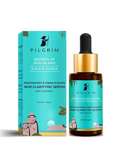 Niacinamide 5% + Alpha Arbutin 1% Skin Clarifying Serum For Dark Spots, Acne Marks & Pits | Glowing Skin | All Skin Type| For Men & Women | Dermatologically Tested | Made In India | 30Ml