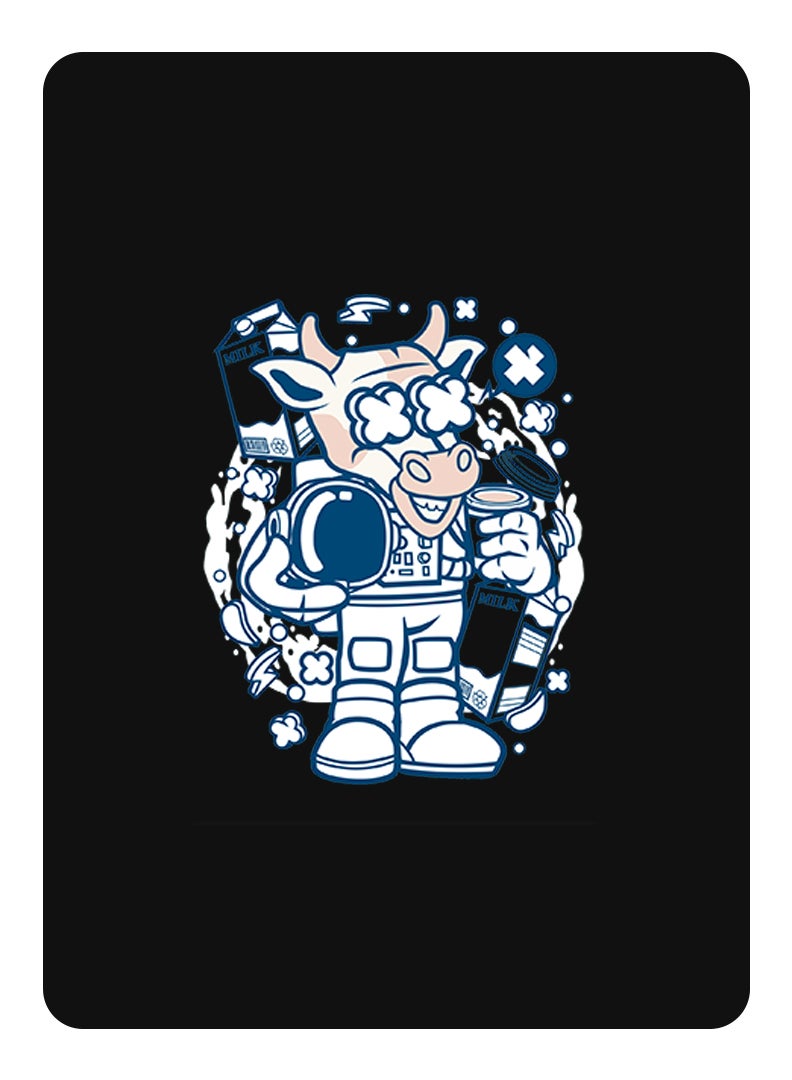 Theodor Protective Flip Case For Samsung Galaxy Tab S9 Ultra With Trifold Stand Auto Wake Sleep Shockproof Cover Cow astronaut copy - Image 1