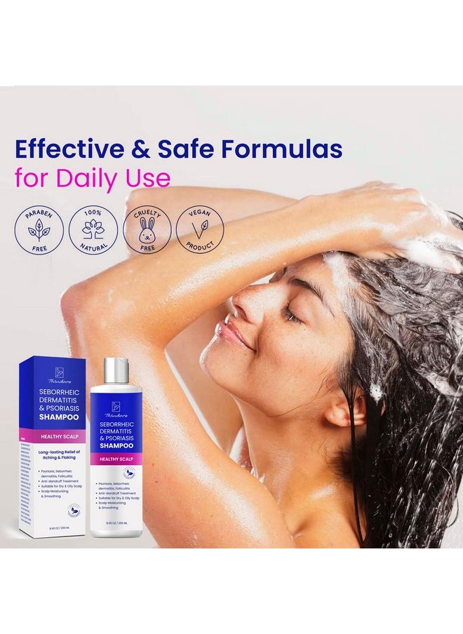 Thrudove - Psoriasis Shampoo For Scalp Treatment Seborrheic Dermatitis Shampoo Antifungal Shampoo Dry Scalp Shampoo Itchy Scalp Shampoo Dandruff Shampoo Folliculitis Shampoo Scalp Psoriasis Treatment - Image 1