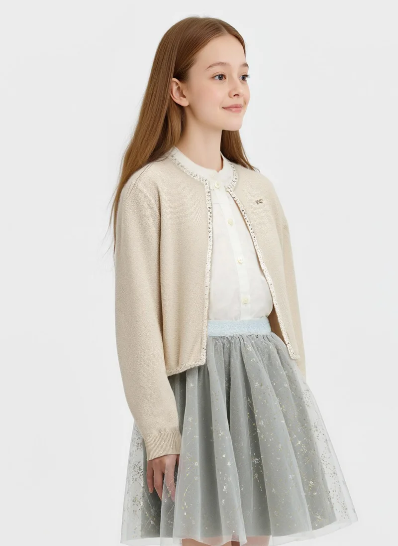 Balabala Beige Kids Girls Cardigan for Women | Best Price UAE