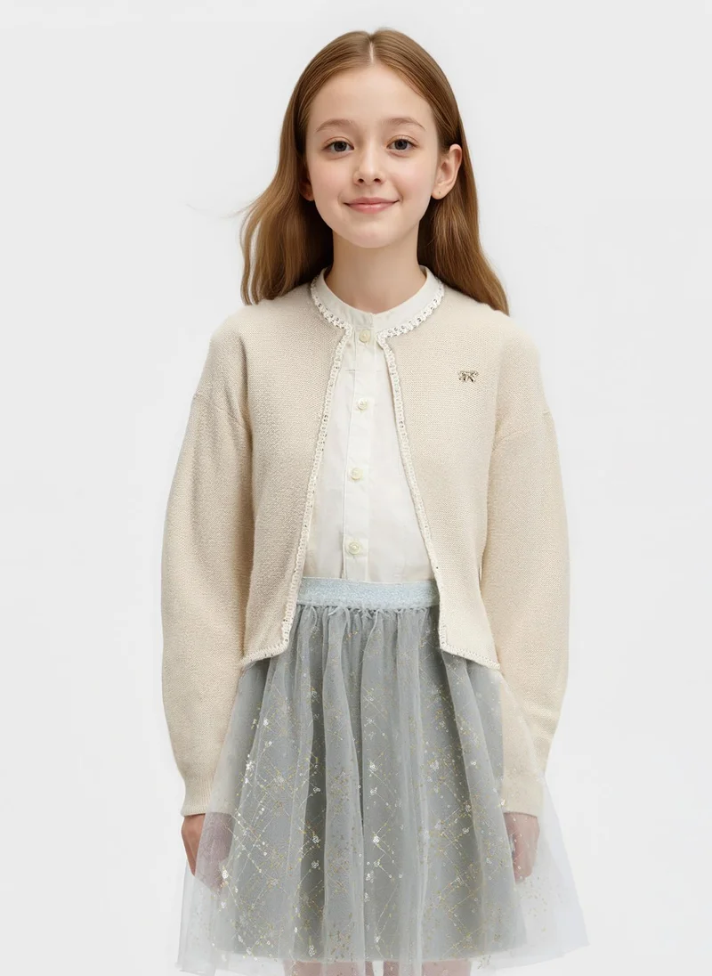 Balabala Beige Kids Girls Cardigan for Women | Best Price UAE