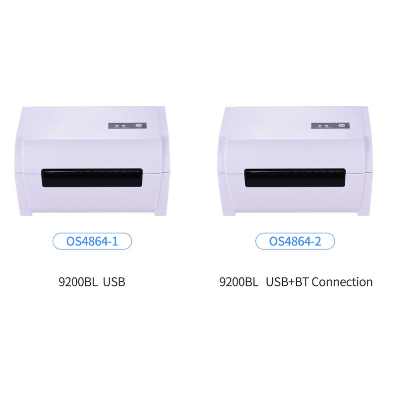 طابعة ملصقات حرارية سطح المكتب لعمل ملصقات شحن مقاس 4×6، سرعة عالية 160 ملم/ثانية، اتصال USB، طابعة ملصقات حرارية بعرض ورق أقصى 110 ملم، متوافقة مع UPS و Ebay و Shopify و FedEx - Image 2