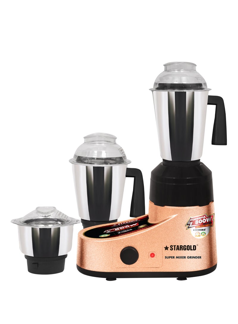 Stargold Mixer Grinder 3 in 1 800W Overload Protection Powerful Copper Motor - Image 1