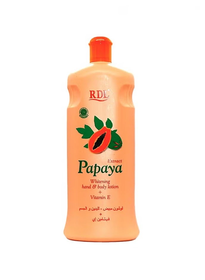 ار دي ال لوشن البابايا لتفتيح اليدين والجسم برتقالي 600ملليلتر
