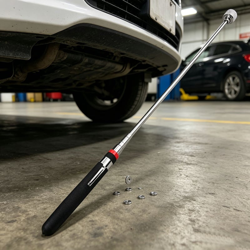 15 Lbs Heavy Duty Telescopic Magnetic Pickup Tool Portable Magnet Stick Car Magnet Retriever Black Flower Head For Hard To Reach Screws No Electricity Required - Image 2