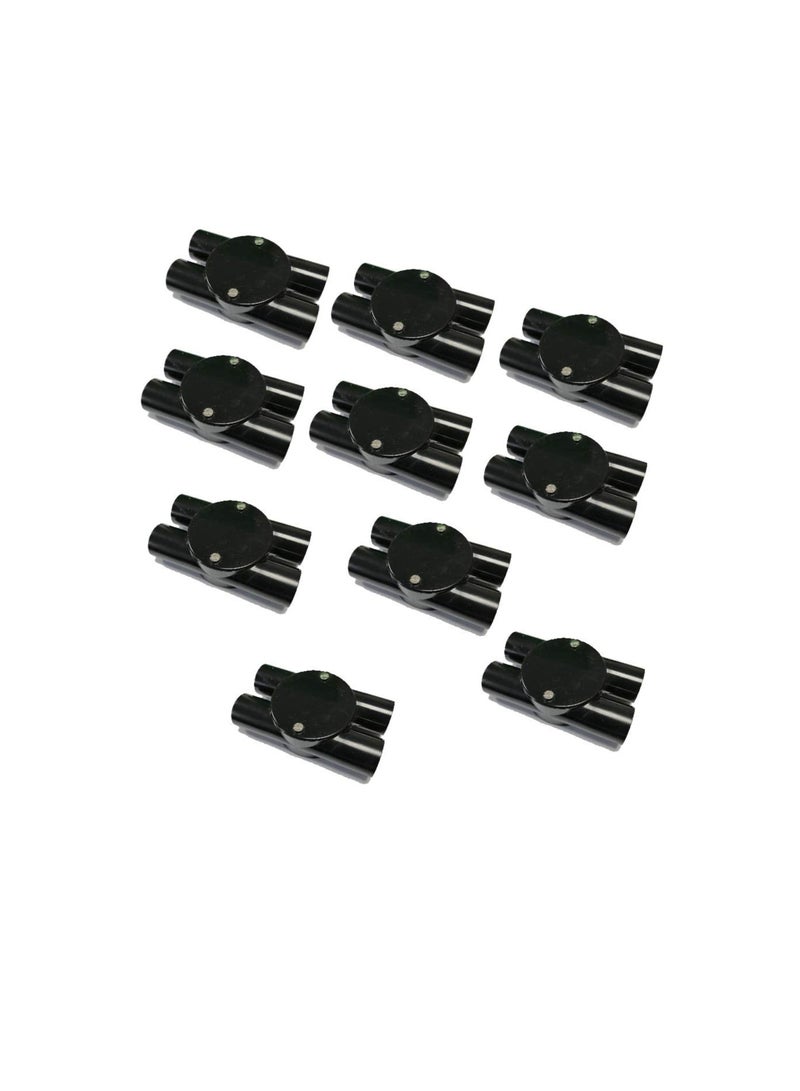 PVC Electrical Conduit Pipe & Fittings for Indoor and Outdoor Electrical Wiring and Cabling (Pack of 10) (25mm, Junction-H- Way)  - Image 1