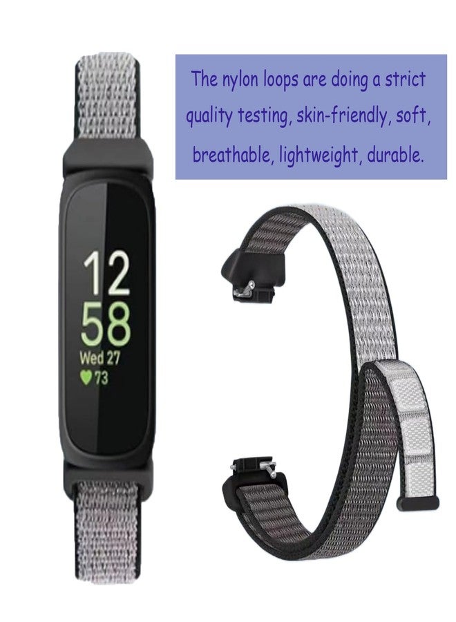 ShuYo Sport Loop Nylon Band Compatible with Fitbit Inspire 3/Inspire 2/Inspire/Inspire HR/Ace 2/Ace 3, Adjustable Rugged Velcro Replacement Wristband Strap for Men Women(4 Pack) - Image 2