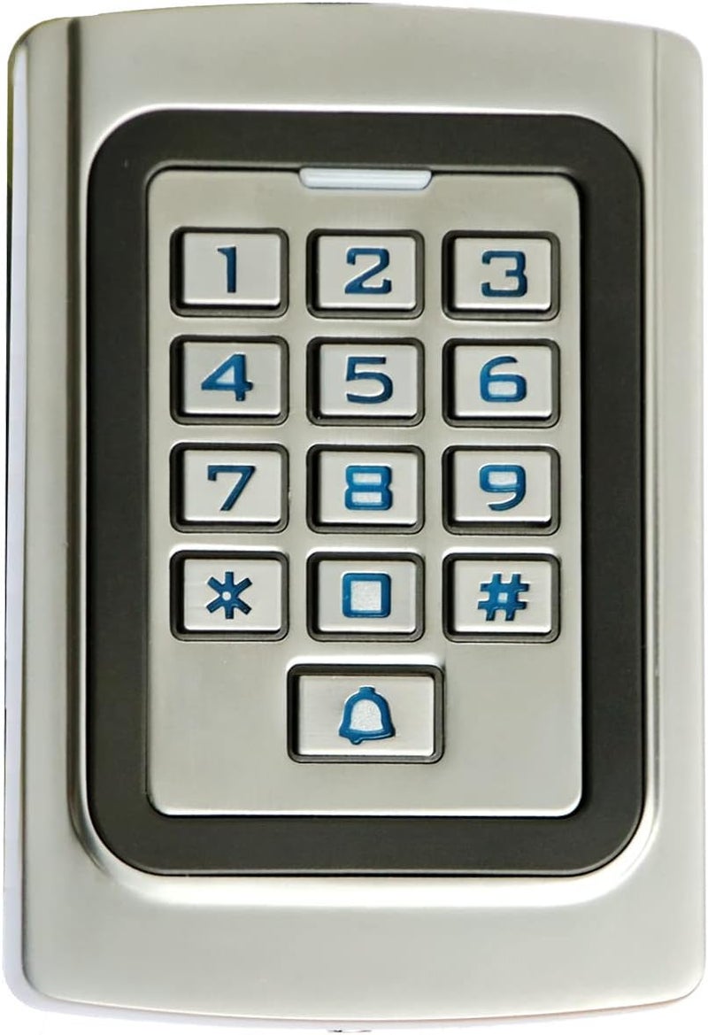 Supreform IP68 Waterproof Universal 12V 24VDC Metal Case Digital Wired Keypad for Garage Door, Gate Opener and Access Control Systems - Image 1