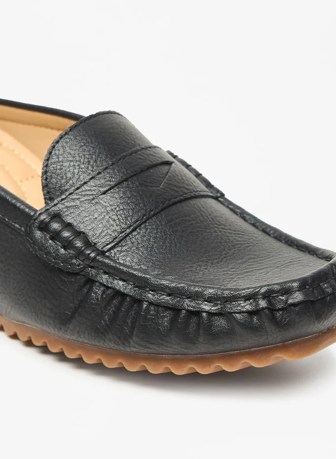 لو كونفورت Women's Solid Slip-On Flatform Loafers