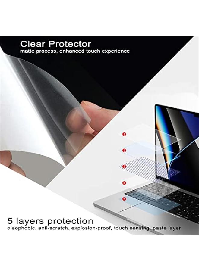 Arabest 2 Pack Trackpad Cover for Apple MacBook Pro 16 Laptop M1 Pro/Max A2780 A2485 A2991 Chip Skin Protector Accessories  - Image 5