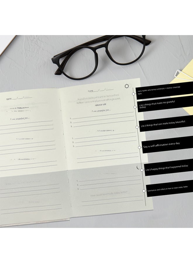 ديلي دفتر يوميات خاص بعيد الشكر بغلاف كتان مقوى - دفتر ملاحظات سميك A5 للمكتب والأعمال - Image 2