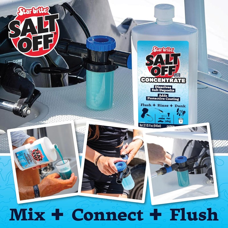 Star Brite Salt Off - Removes Salt Deposits and Leaves a Protective PTEF Coating - Also Ideal to Flush Outboard and Inboard Engines With Mixer Applicator - Image 5
