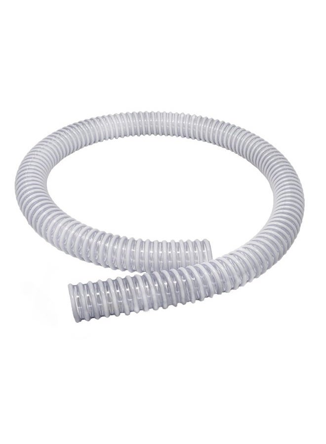 Sealproof 1.25 x 59 Inch Pool Filter Pump Connection Hose for 1-1/4 (32mm) Intex Systems and Above Ground Pools, Premium Quality Kinkproof PVC, Made in USA | Includes 2 Hose Clamps - Image 1