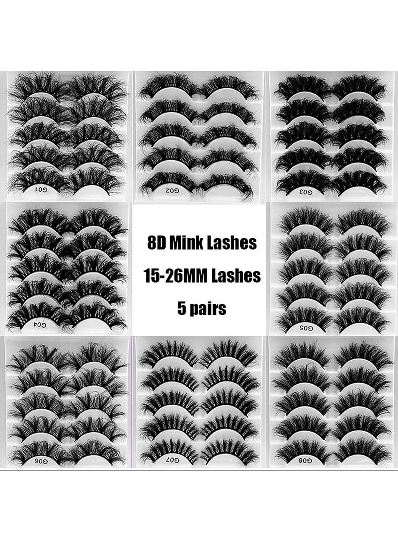 Bukela False Lashes Super Fluffy Faux Mink Eyelashes Dramatic Long and Full Fake - Image 2
