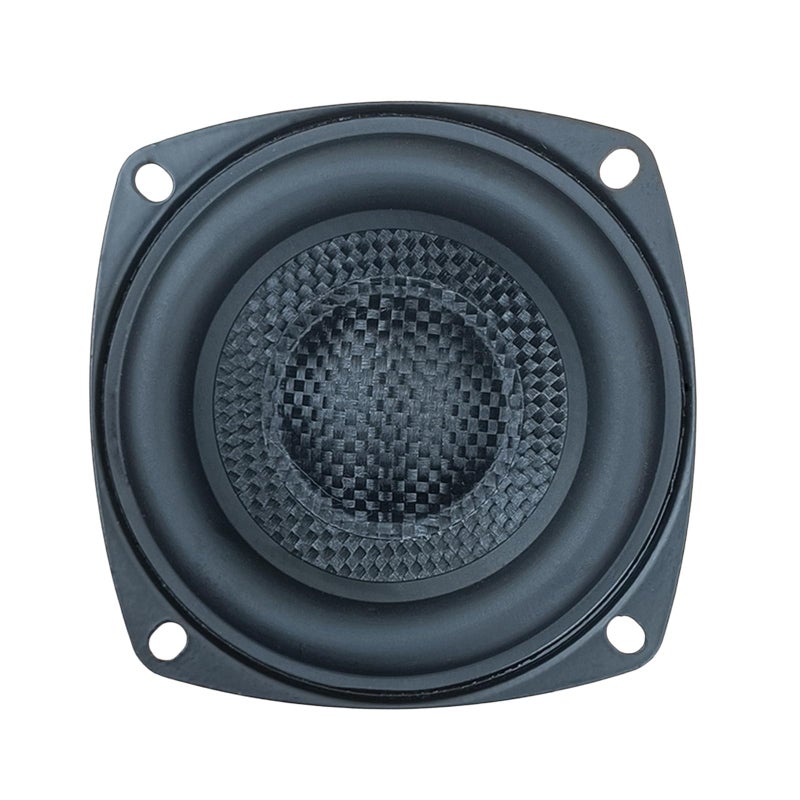 6 Ohm Deep Bass 3 Inch Square Woofer Speakers Metal Rubber Build HiFi Sound Glass Fiber Woven Cone Loud Horn - Image 4