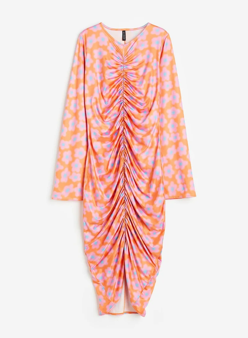 H&M Floral Ruched Dress
