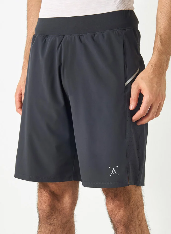 ADOT by Splash Panel Detail Shorts with Elasticated Waistband