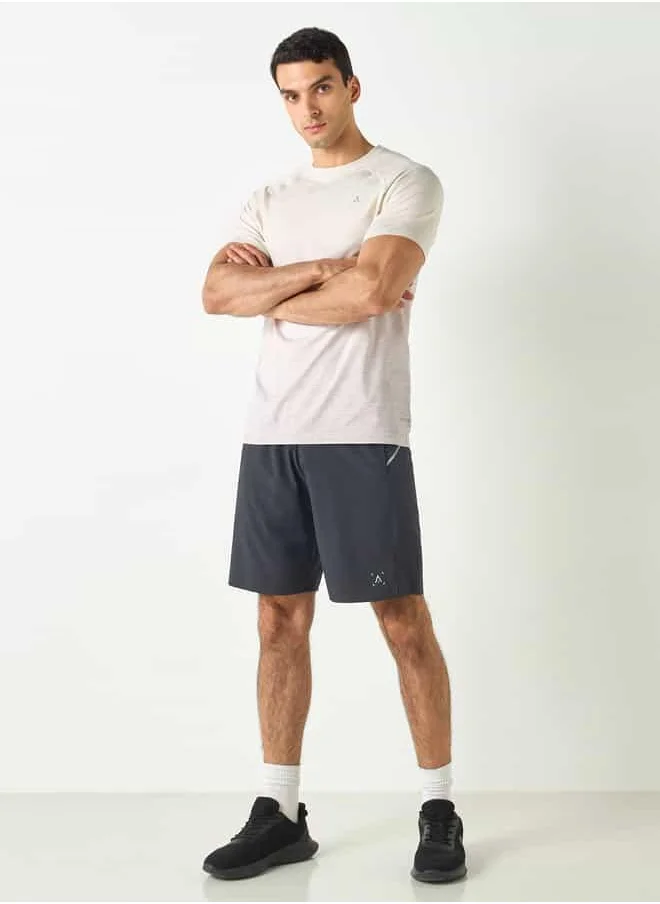 ADOT by Splash Panel Detail Shorts with Elasticated Waistband