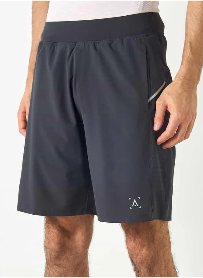 ADOT by Splash Panel Detail Shorts with Elasticated Waistband