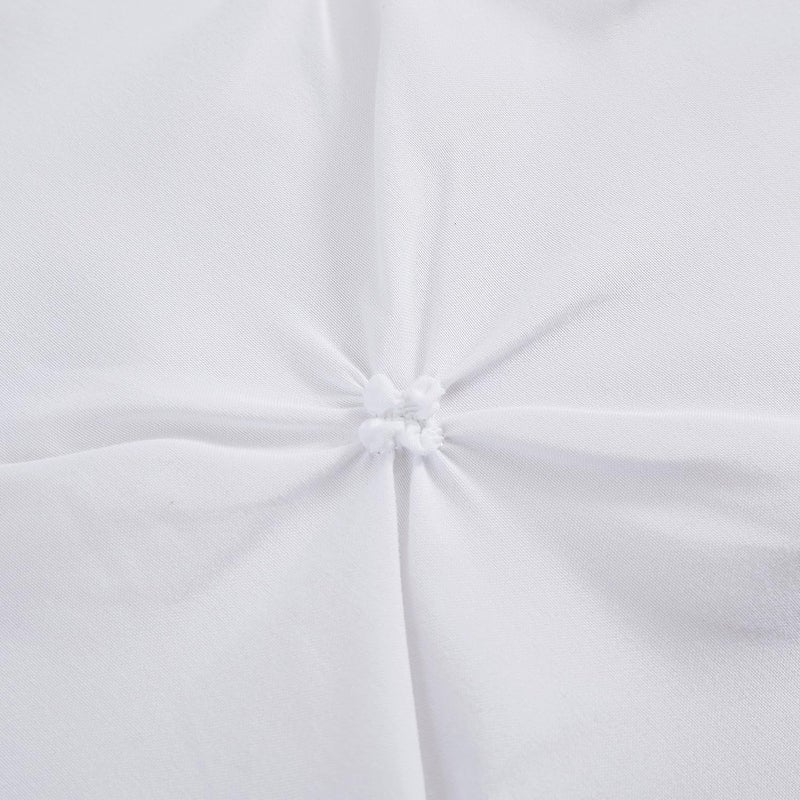 Vaulia Lightweight Microfiber Decorative Pillow Shams  Pinch Pleat Design Standard Size (20x26)  White Color 2-Pack - Image 4