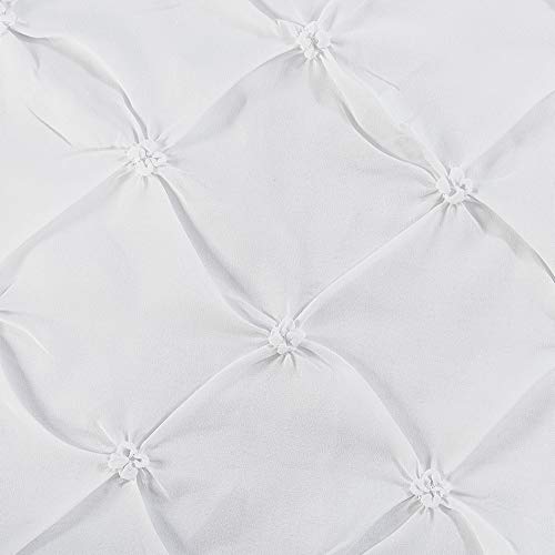 Vaulia Lightweight Microfiber Decorative Pillow Shams  Pinch Pleat Design Standard Size (20x26)  White Color 2-Pack - Image 5