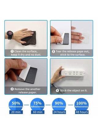 60Pcs  Double Sided Foam Tape Strong Pad Mounting,Double Sided Tape Strong Heavy Duty Waterproof Tape Adhesive Foam Pad Tape, Black Self-Adhesive Tape Include Square Round and Rectangular,for Holding Picture, Walls Picture, Light, Hooks, Home, Office - view 3