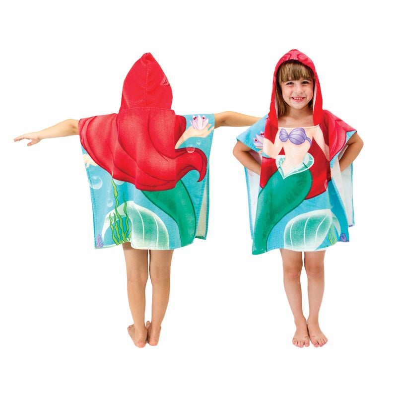 Jay Franco Disney Little Mermaid Ariel Cotton Hooded Towel - Image 4