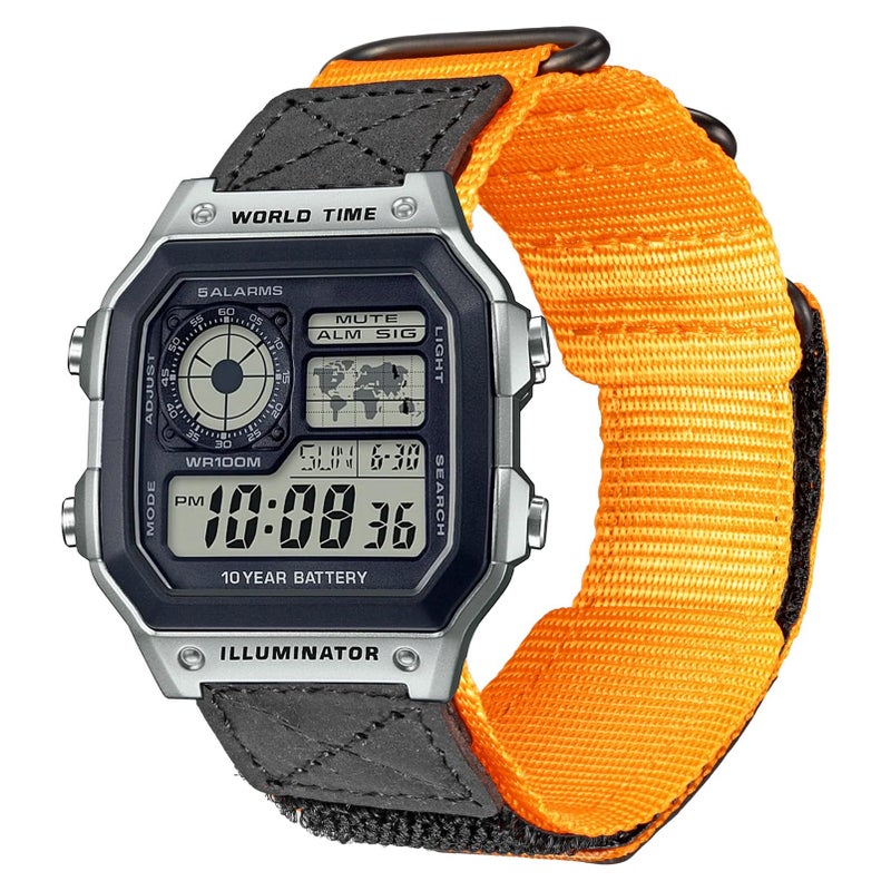 DAVILANE 18mm Watch Band Strap for Casio AE1000W AE1200 AE1300 AEQ110W AQS800W MRW200H MRWS300 SGW300H SGW400H W216H W218H W735H Rugged Nylon Sports Strap - Image 2