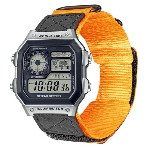 DAVILANE 18mm Watch Band Strap for Casio AE1000W AE1200 AE1300 AEQ110W AQS800W MRW200H MRWS300 SGW300H SGW400H W216H W218H W735H Rugged Nylon Sports Strap - Image 1
