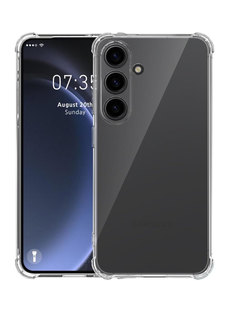 Techie Samsung Galaxy A05s 2024 TPU Bumper Corner Case with Camera Lens Protection Transparent Protective Back Cover - Image 1