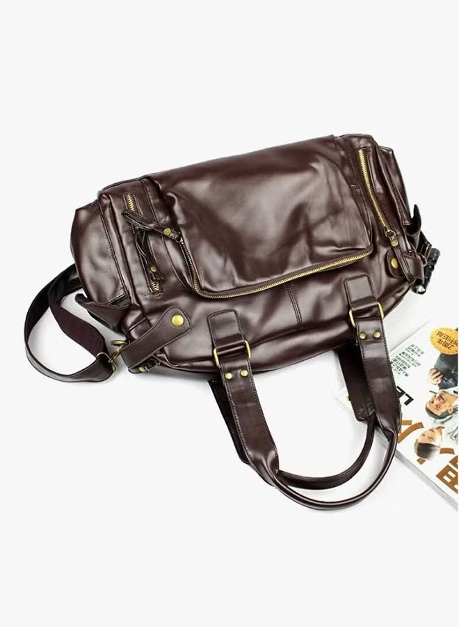 Haidue Faux Leather Duffle Bag 42x14x29cm - Image 2