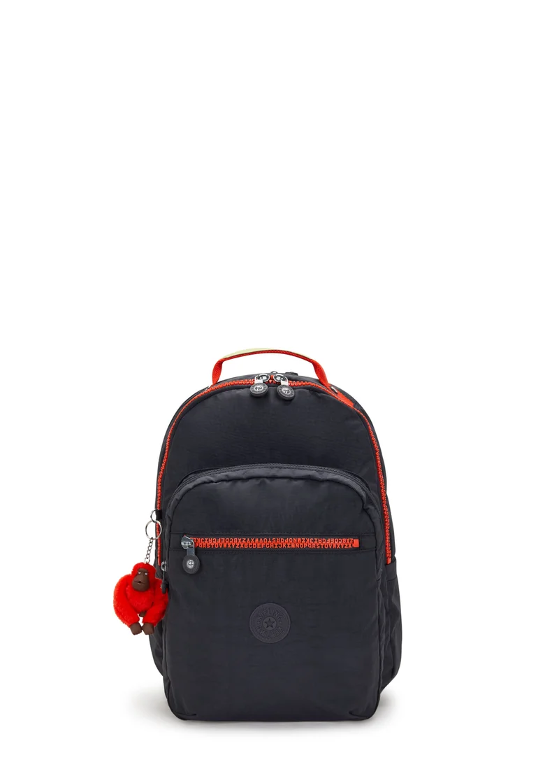 kipling Seoul Lap Iron Letter Fun Large Backpack