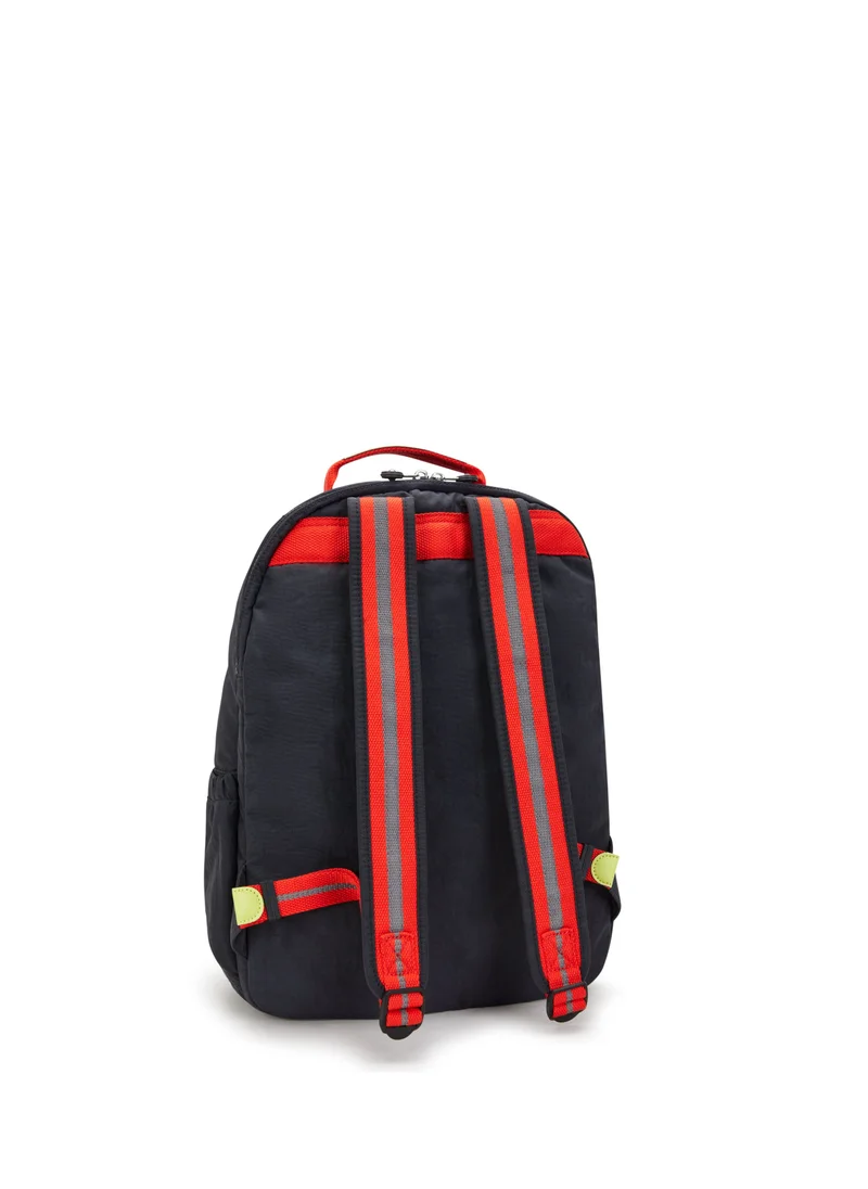 kipling Seoul Lap Iron Letter Fun Large Backpack