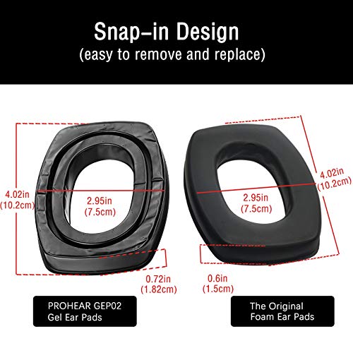 PROHEAR GEP02 Gel Ear Pads for Howard Leight by Honeywell Impact Sport Pro Sync Leightning Earmuffs - Image 4